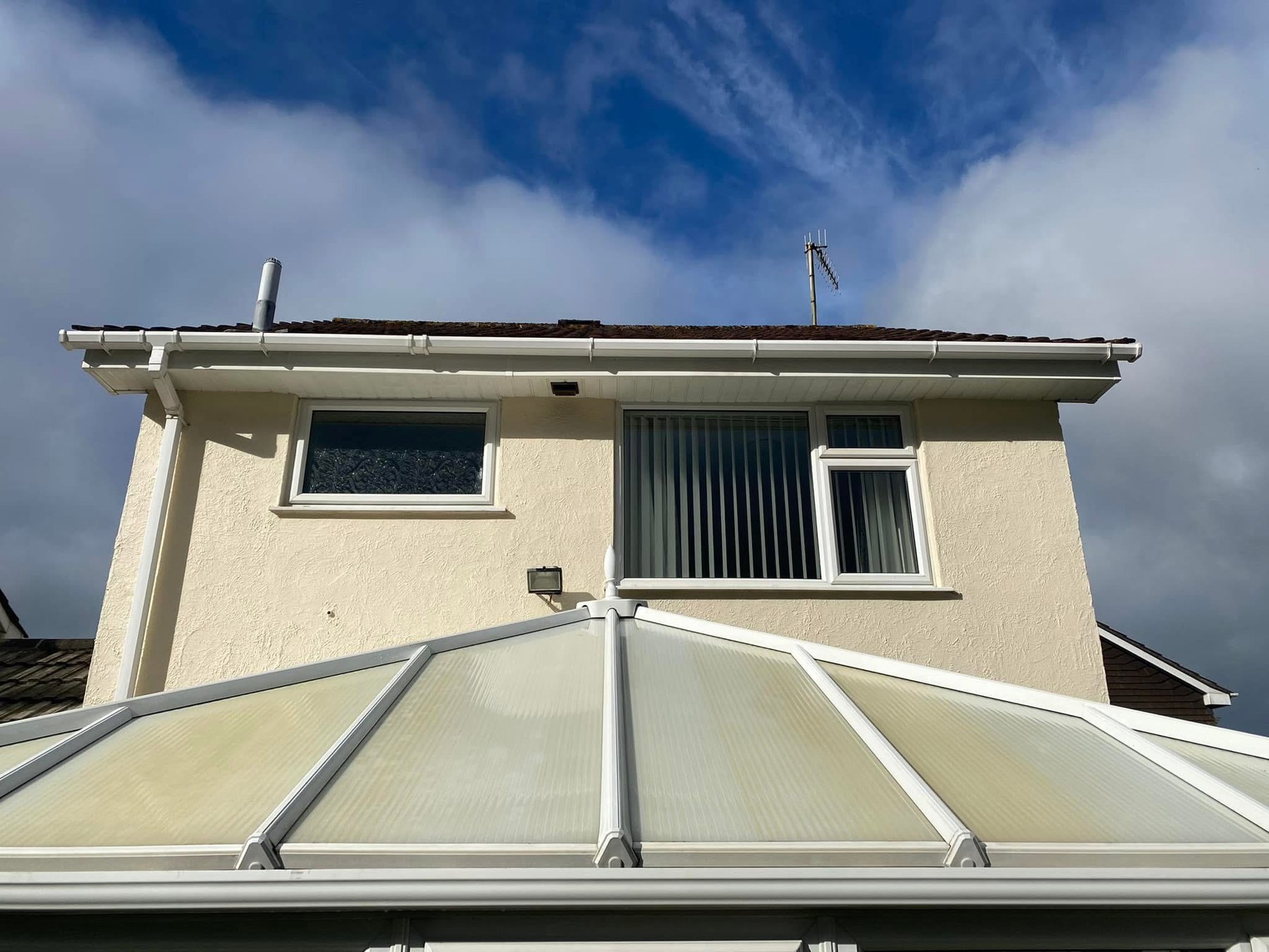 Conservatory exterior after cleaning