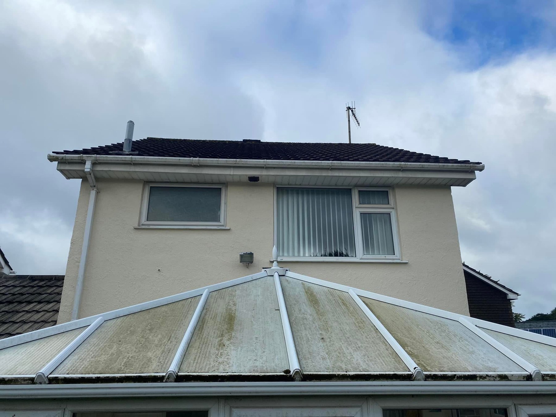 Conservatory before cleaning
