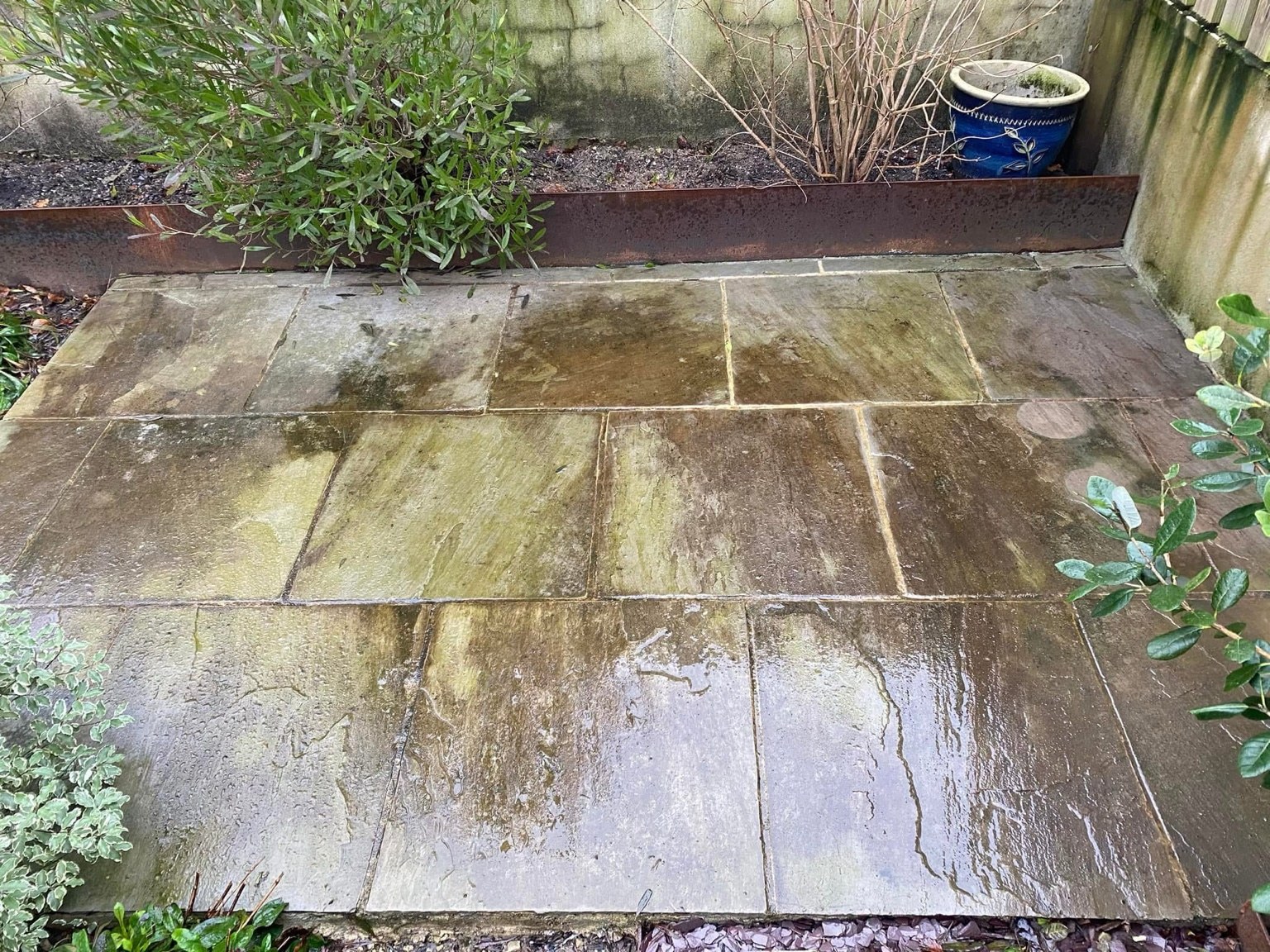 Gutter job before cleaning, original first photo of pair 2